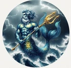 Hayleybug 1 oz Lord of Waves silver Round Mintage of 15 w/ COA