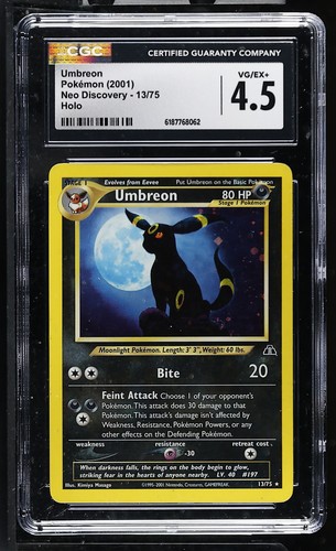 Umbreon (Unlimited) graded CGC 4.5 for sale on eBay
