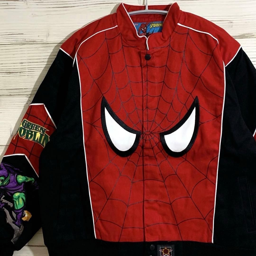 Jh Design Spiderman Racing Jacket Embroidered Marvel New Unused