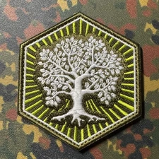 TREE OF LIFE & LIBERTY Embroidered Patch Hook/Loop BACKPACKING CAMPING PDW