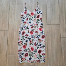 Re Named Floral Midi Dress Womens Small Spaghetti Strap Cottagecore Boho