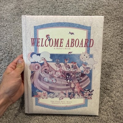 New Babys memory book by C.R. Gibson welcome aboard first five years UNUSED