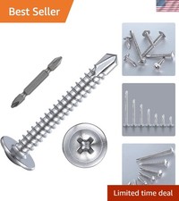 200 Pcs 410 Stainless Steel Self-Tapping Truss Head Screws for Ultimate Strength