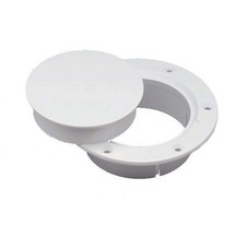 Marinco N10863DW Snap-In Deck Plate 3" White