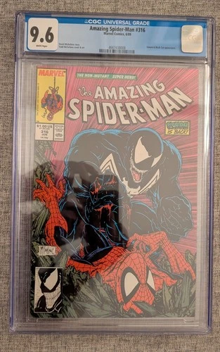 Amazing Spider-Man #316 - June 1989 1st Full Cover Appearance of Venom - CGC 9.6