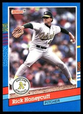 Rick Honeycutt 1991 Donruss #373 Athletics MLB READ FREE SHIPPING AutographDen