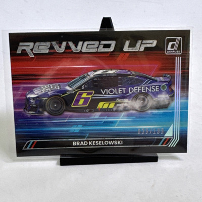 Brad Keselowski 2023 Donruss Racing NASCAR Foil Revved Up /199 #RU10 NM-MT Card