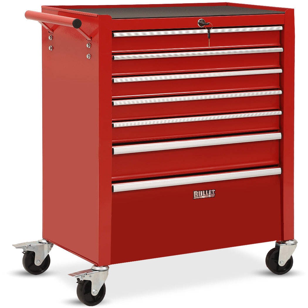 NNEMB 7-Drawer Mobile Tool Cabinet with Wheels for Garage Storage and Organization