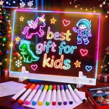 Led Drawing Board with 13 Light Effects, 17" Rechargeable Glow Doodle LED Note B