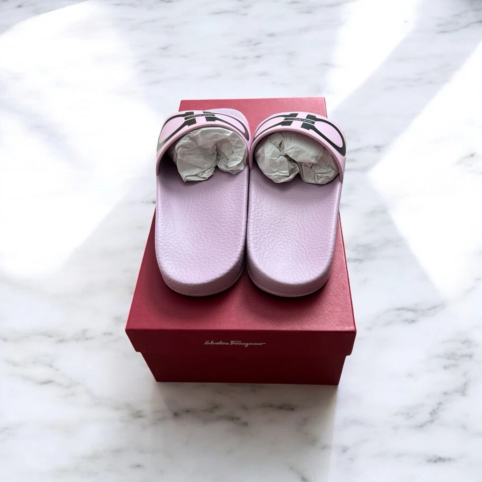 Salvatore Ferragamo Women Groovy 1.0cm Slides Size 10 - Image 3 of 4