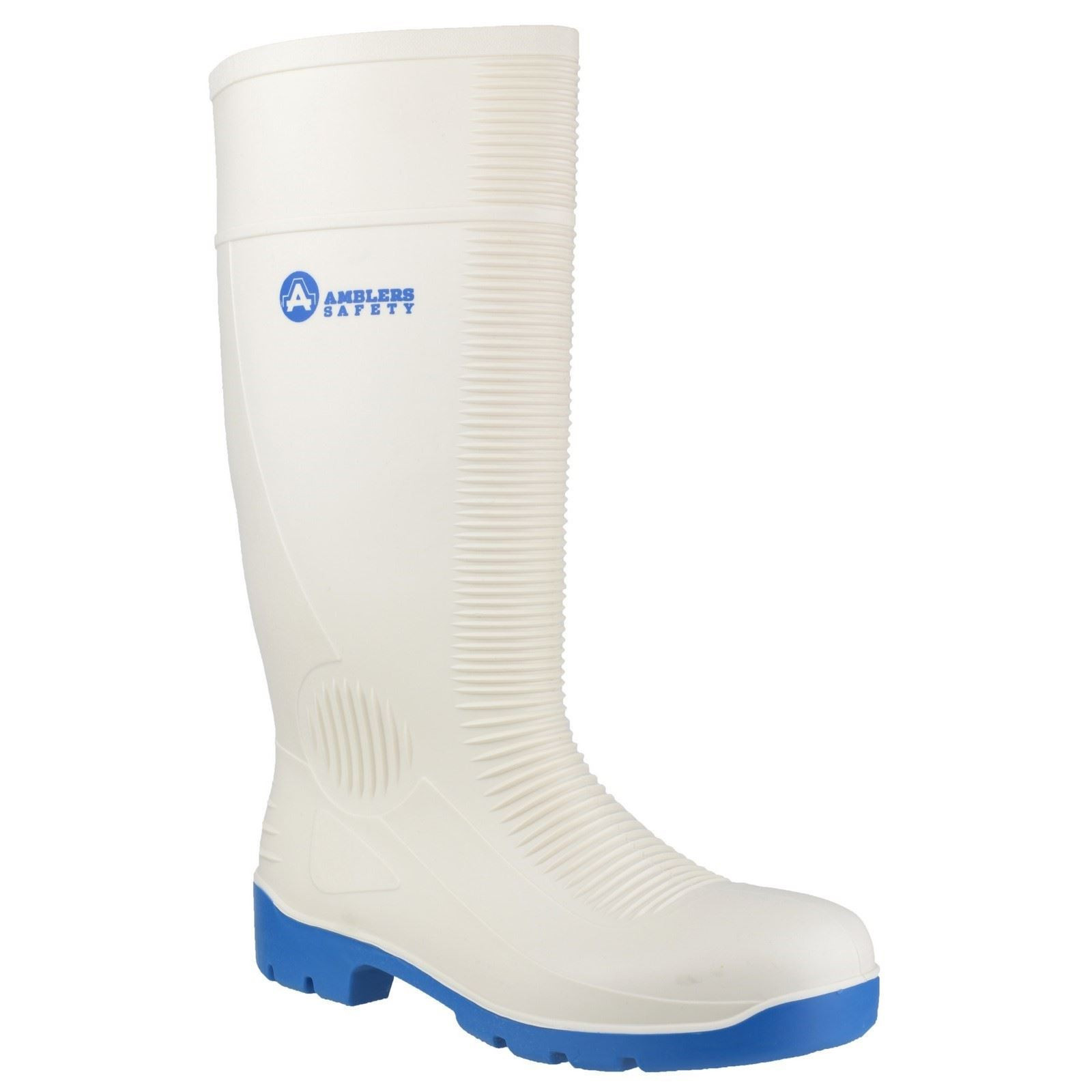 Amblers Mujer Botas - FS98 Puntera de Acero Comida Seguridad en Blanco, 4-13