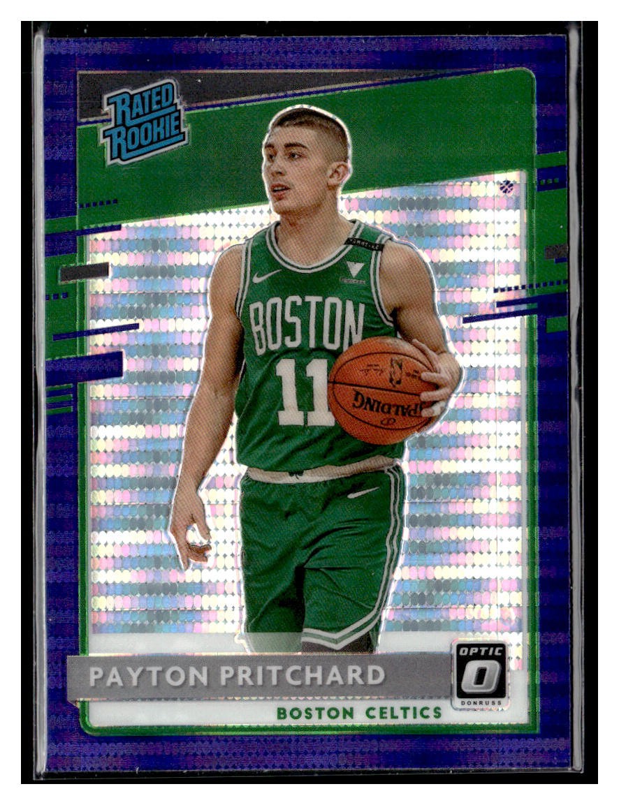 2020-21 Donruss Optic #176 Payton Pritchard Purple Pulsar Boston Celtics