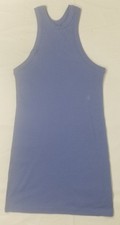 Womens Calvin Klein Knit Halter Dress Purple Casual Cotton Ck Spring Sleeveless 