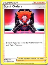 Boss's Orders Shining Fates 058/072 Rare Pokemon Near Mint Pokemon Card