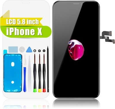 GOLDWANGWANG iPhone X Display Ersatz 5,8 Zoll LCD Touchscreen Full Set