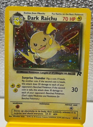 Dark Raichu 83/82 Team Rocket Holo