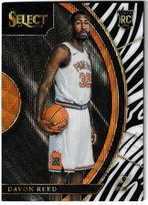 2017-18 Panini Select Concourse Zebra Wave Prizm Davon Reed Phoenix Suns