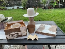 Vintage New Resistol 70s 4X Beaver SilverBelly Custom Shaping 7-1/4  Box