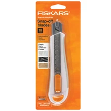 Fiskars Snap-Off Utility Knife: 18mm (White)