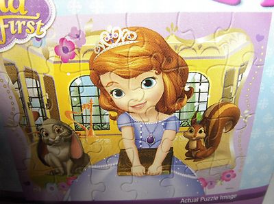 Sofia The First,24 Piece Junior Puzzle`15 X 12 1/2 Inches- New- Free To US