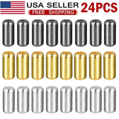 24PCS Smart Laces Buckle Shoe Laces Lock Metal No Tie Shoelaces Universal US