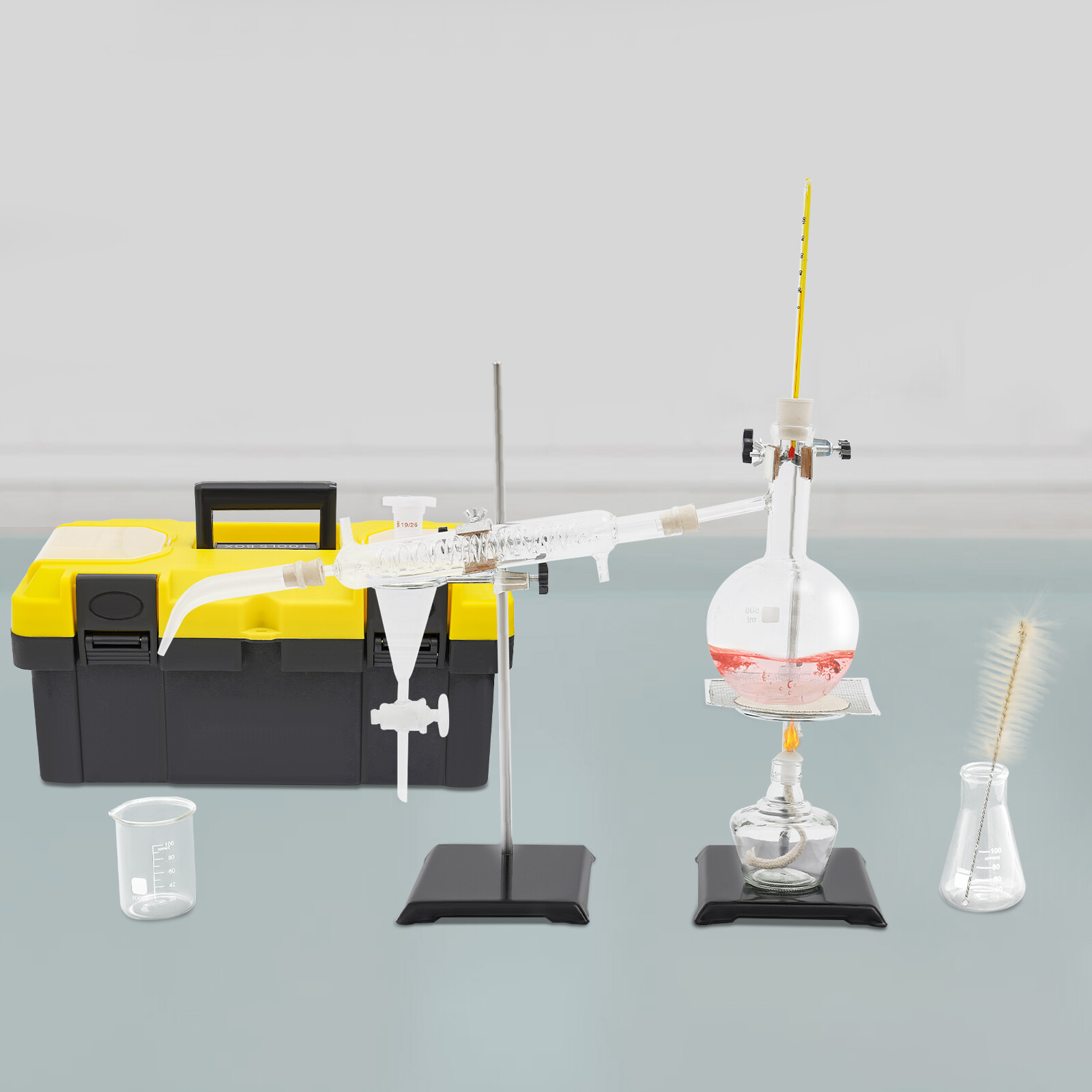 500ml Essential Oil Distillation Kit Lab Apparatus Distillation Glassware Set thumbnail 19