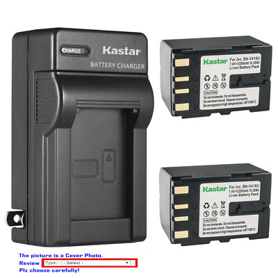 Kastar Battery AC Wall Charger for BN-V416 & JVC GR-DVF11 GR-DVF20 GR-DVF202