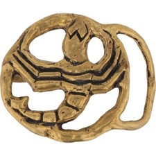 Brass Scorpion Southwest Goth Cowboy Cowgirl Western 1970s Vintage Belt Buckle