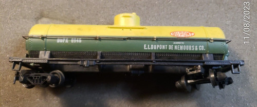 Petrolero de cúpula única Mantua Dupont escala HO DUPX 6046 amarillo y verde de colección... (DS2D2) | Zustand: Used