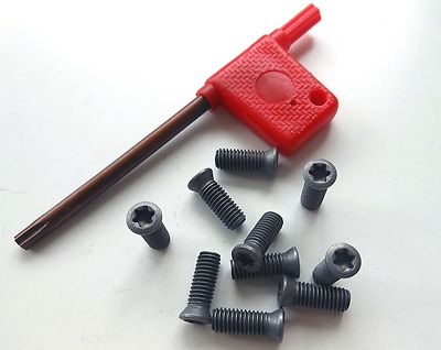 20pcs Insert Torx Screws for Carbide Inserts Lathe Tool & Screwdriver M1.6 to M6