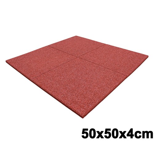 1m² GS40 Fallschutzmatten Rot Schaukel Rutsche Kinder Kletterturm