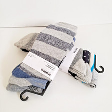 Sonoma Goods For Life  Bundle of 2 packs/3 pairs each, Crew Socks RN 138136