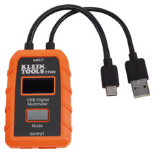 Klein Tools ET920 USB Digital Meter, USB-A and USB-C Free Shipping New