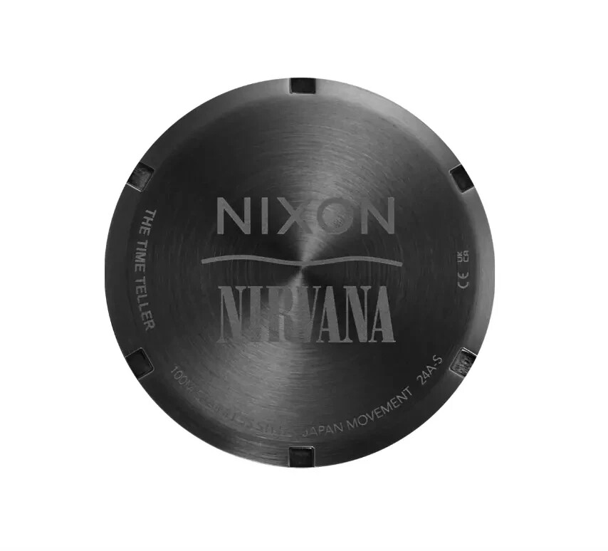 Nixon Nirvana Time Teller Black Nirvana Smiley Face Watch