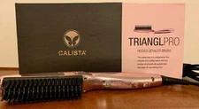 CALISTA TRIANGLPRO Heated Hair Detailer Brush - Shimmering Pink (New / Open Box)