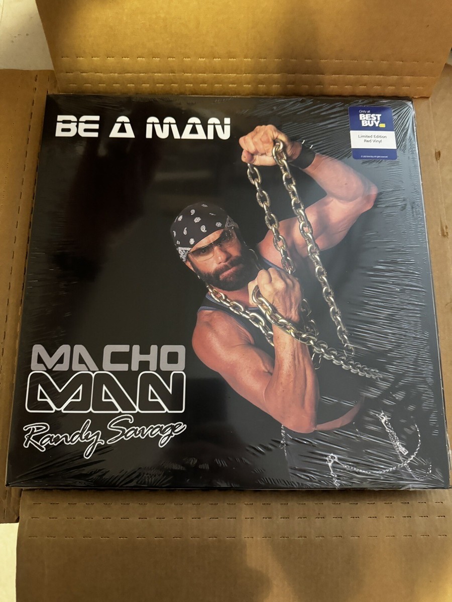 MACHO MAN RANDY SAVAGE BE A MAN LIMITED EXCLUSIVE RED VINYL LP | eBay