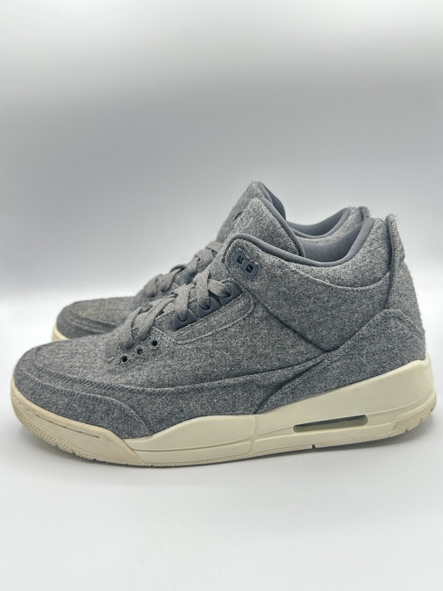 Nike Men's Air Jordan 3 Retro Size 10 Wool Grey |854263-004| | eBay