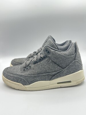 Nike Men's Air Jordan 3 Retro Size 10 Wool Grey |854263-004| | eBay