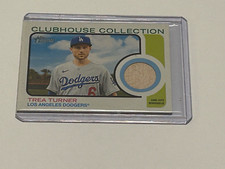 2022 TOPPS HERITAGE CLUBHOUSE COLLECTION TRE TURNER BAT RELIC-DODGERS