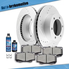 Front Drilled Rotors Ceramic Brake Pads For Toyota Tacoma 4wd Brakes Pads Kit