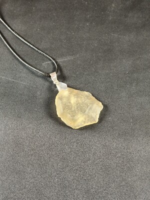 Libyan desert glass pendant Libyan Gold Tektite Libyan Tektite