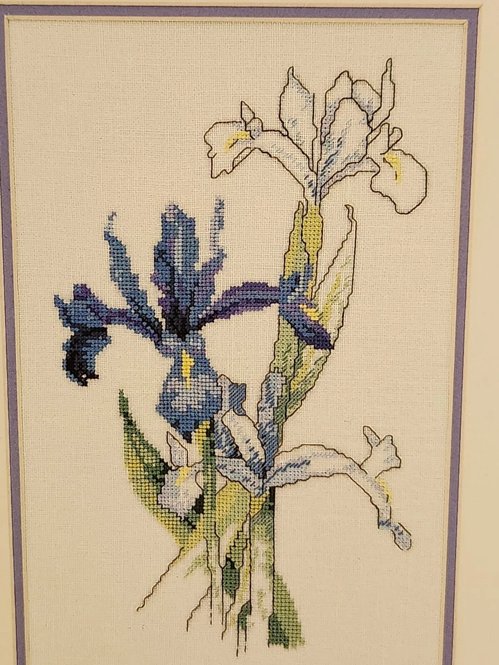 "Dutch Iris" - from original art by Janet Powers - Green Apple Co. pattern #589 - Image 2 of 4