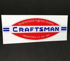 CRAFTSMAN TOOLS Vintage Style DECAL, 6" Vinyl STICKER