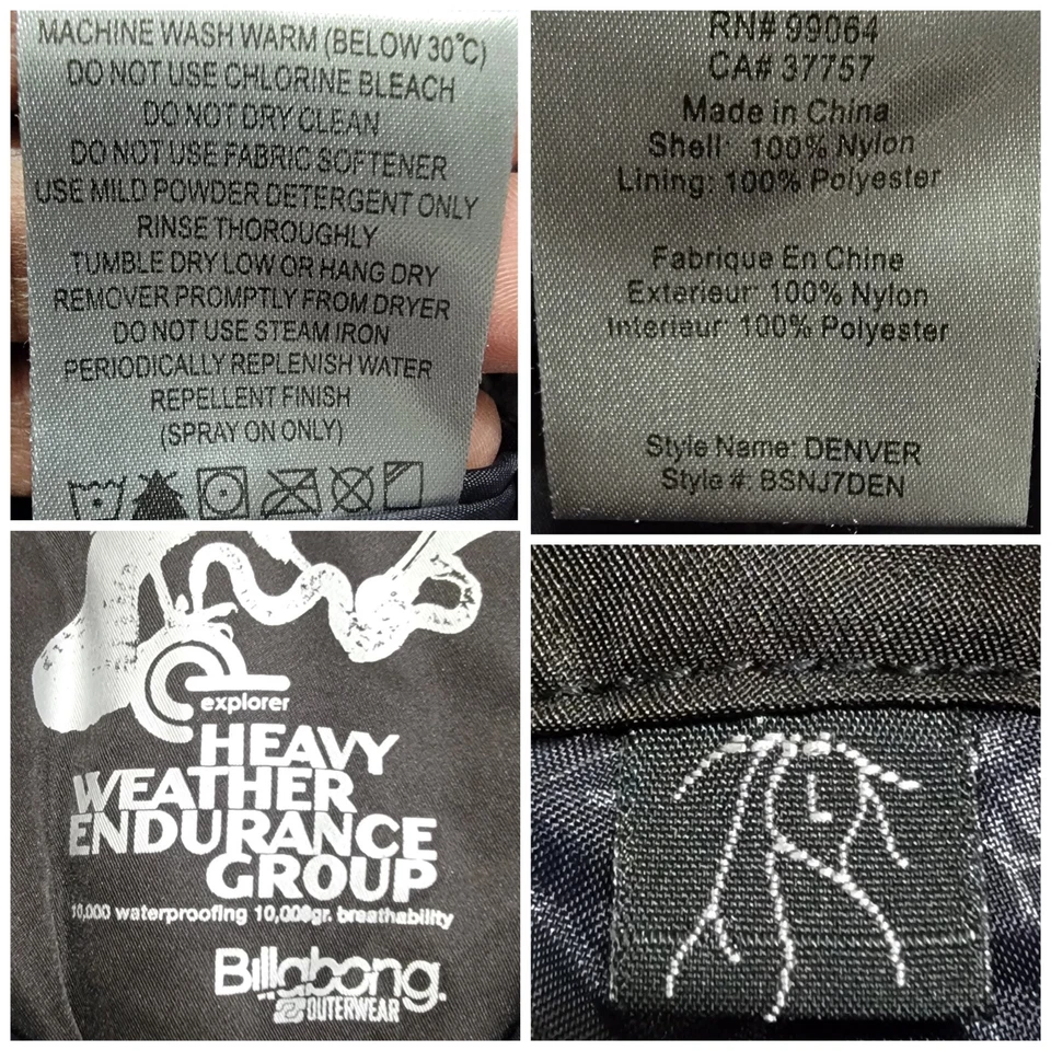 Pantalones cargo Billabong para mujer gris oscuro impermeables transpirables talla grande Foto 2 de 4