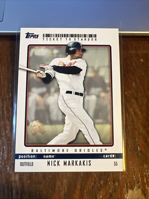 Nick Markakis 2009 Topps Ticket To Stardom Blue Parallel #55 Orioles /99