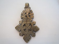 Vintage African/ ETHIOPIAN TUAREG Tribal Handmade Figural PENDANT 2.25" Length