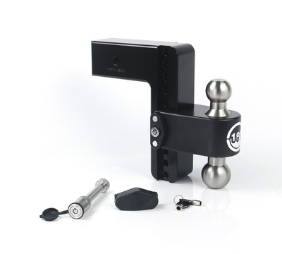 Weigh Safe LTB8-3-KA-CER-BLA 180 Hitch 8'' Drop 3'' Shank w/Hitch Pin Lock