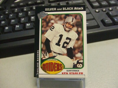 2004 Topps All-Time Fan Favorites 'SILVER and BLACK Attack' Ken Stabler RAIDERS 