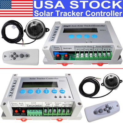 Single/Dual Axis Solar Tracker LCD Controller DC12V/24V Automatic Solar Tracking