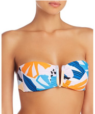 Red Carter Alexa V-Bandeau Bikini Top Multi Size S 8157